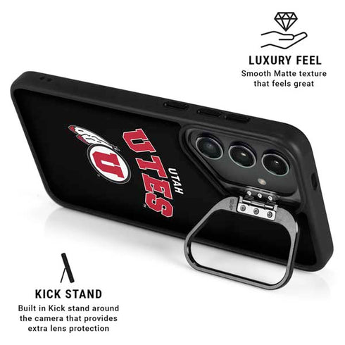 University of Utah Utes Logo Galaxy S25 Ultra Kickstand Case